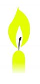 Svíčka kónická žlutozelená1.jpg